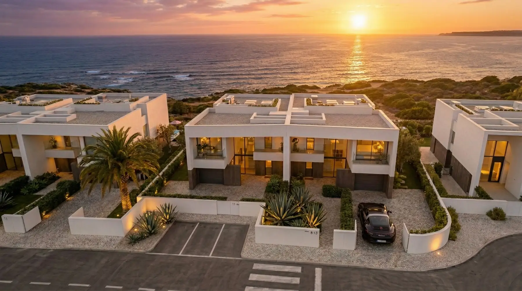 Geminated villa one exterior