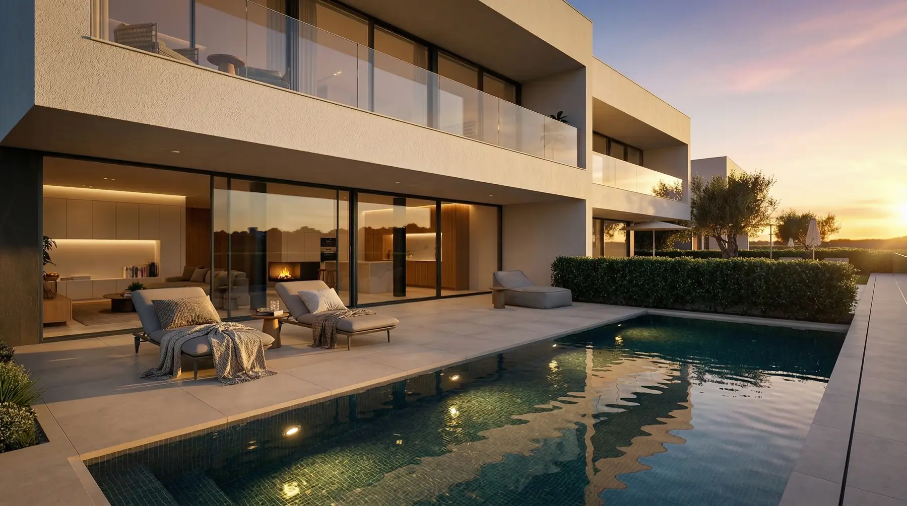 Geminated villa three exterior